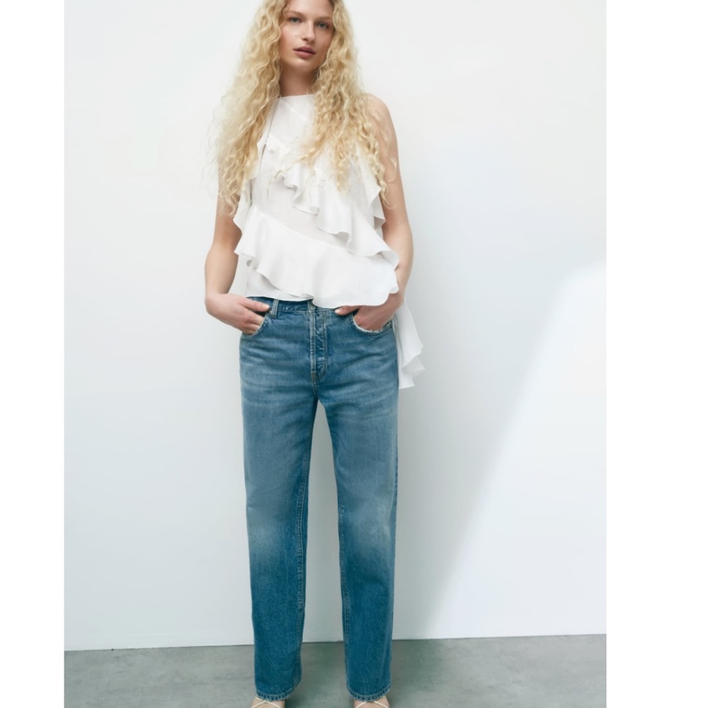 Zara ruffled top limited edition